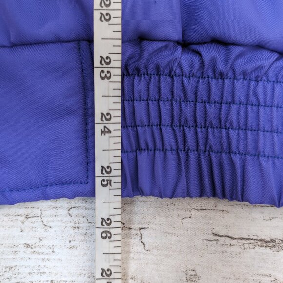 Edge Wear Ski Jacket Purple Teal Neon 90s Retro Colorblock – Women’s 12 - Picture 5 of 8